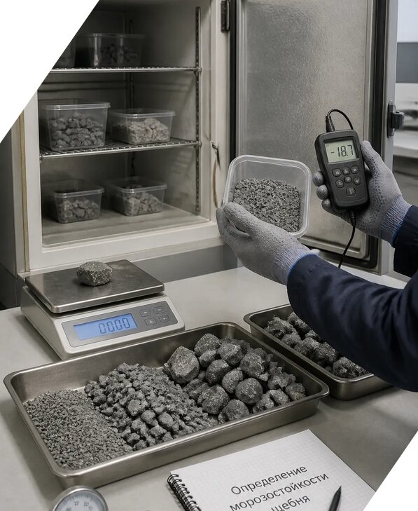 Определение морозостойкости щебня в Сердобске от 3539 р. | ЭкспертизаРоссия