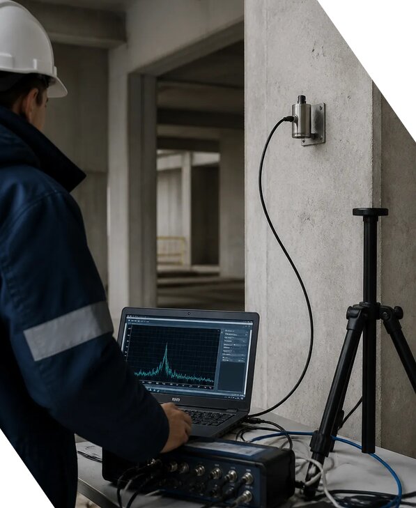 Измерение вибрации строительных конструкций в Сердобске